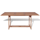 vidaXL Teck Table à Manger Rectangulaire d'Extérieur Jardin 180x90x75cm Meuble