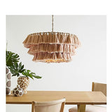 Lampe Suspendue Industrielle, Lustre en macramé Fait à la Main, plafonniers tissés, Lampe Suspendue Boho, Lustre à Pampilles pour Chambre à Coucher, Salon, fête, décoration de la Maison