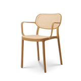 Kosmi Chaise de Salle à Manger Moutarde Style Vintage avec accoudoirs