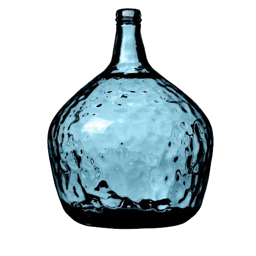 NATURAL LIVING Vase Dame Jeanne 16L Saphir en Verre Recycle D29CM X H42CM NATURAL LIVING Vase Dame Jeanne 16L Saphir en Verre Recycle D29CM X H42CM