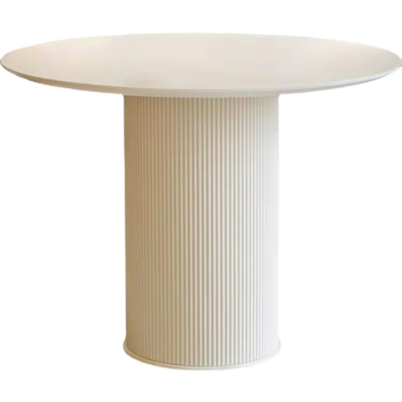 GLDWEY Table Salle à Manger Ronde 2-4 Personnes pour Salon Cuisine Bois Massif, Table de Cuisine Table Basse de Loisirs Meubles de Restaurant Table de Salle à Manger Disponible(Size:70cm,Color:Blanc)