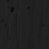 vidaXL Table Basse Table d'Appoint Bout de Canapé Table de Salon Meuble de Salon Salle de Séjour Intérieur Noir 55x55x30 cm Bois Massif de Pin