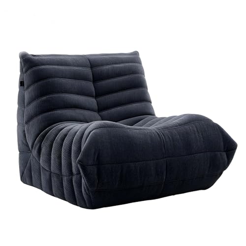 GAOCUNBING Fauteuil de Salon, Compression en éponge complète, Fauteuil de Salon en Daim Doux, canapé désossé, canapé de Sol Paresseux, canapé Pouf pour Salon Chambre à Coucher D,Small
