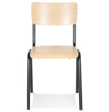 KADIMA DESIGN Parvati Classique Chaise avec Dossier Bois Clair (Natural) 49,5 x 59 x 83