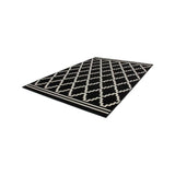 Paris Prix Tapis Imprimé Losange à Poils Courts Lina Noir 160 x 230 cm