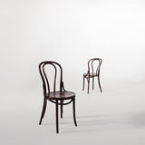 Bolero Cf139 Bois Bistro côté Chaise, Noyer (lot de 2)