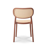 Kosmi Chaise de Salle à Manger Rouille Style Vintage