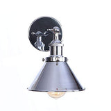 YFMYY 7 Couleur Retro Wall Light Industry E26 / E27 Edison à une tête Applique murale d'éclairage Applique Vintage Métal réglable for Loft Café Bar Salon Salle à manger (Color : Chrome)