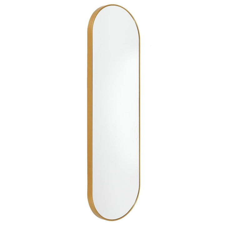 AltoBuy Miroir Doré Ovale 30x100 cm