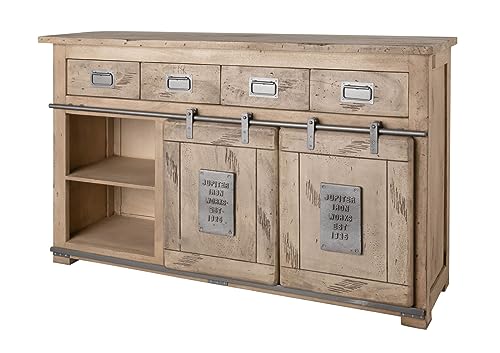 Massivmoebel24.de Buffet 150x45 Manguier laqué Blanchi Railway #319 Massivmoebel24.de Buffet 150x45 Manguier laqué Blanchi Railway #319