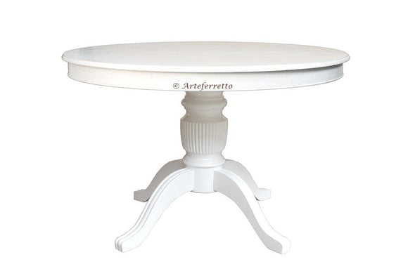 Arteferretto Made in Italy Table Ronde Stub pour Salle à Manger 110 cm diamètre