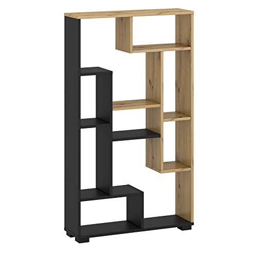 GLmeble Bibliothèque murale autoportante à montage horizontal ou vertical étagère géométrique bibliothèque RTV combinaison de couleurs de rack polyvalent