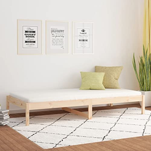 DYRJDJWIDHW Lit de Jour sans Matelas 90x200 cm Bois de pin Massif, canapé Convertible Salon, Cadre Robuste avec Lattes, Espace Rangement intégré, Meuble Multifonction Chambre DYRJDJWIDHW Lit de Jour sans Matelas 90x200 cm Bois de pin Massif, canapé Convertible Salon, Cadre Robuste avec Lattes, Espace Rangement intégré, Meuble Multifonction Chambre
