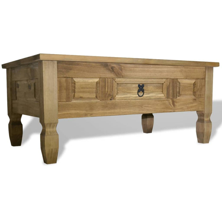 INLIFE Tables Basses, Table Basse Pin Mexicain Gamme Corona 100 x 60 x 45 cm INLIFE Tables Basses, Table Basse Pin Mexicain Gamme Corona 100 x 60 x 45 cm