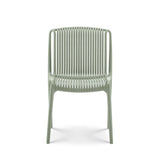 Kosmi Lot de 4 chaises de Jardin ou Terrasse Vertes en Résine Polypropylène