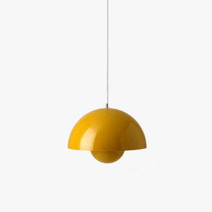 WQCSH Minimaliste Lampe suspendue Créativité Simplicité Design Bourgeons Fleurs Style Moderne Restaurant Lampe Chevet La Cuisine Bureaux La Boutique Le Bar Base E27 Nouveau Modèle Suspension-Jaune