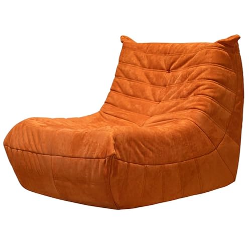 Canapé Paresseux Canapé de Sol Canapé Paresseux Tatami Pouf Canapé de Sol pour Chambre À Coucher Salon pour Lire Orange Red,87 * 81 * 76