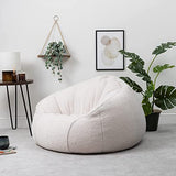 Icon Pouf Fauteuil en Sherpa, Pouf Geant de Salon, Pouf pour Adultes