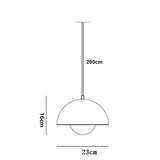 WQCSH Minimaliste Lampe suspendue Créativité Simplicité Design Bourgeons Fleurs Style Moderne Restaurant Lampe Chevet La Cuisine Bureaux La Boutique Le Bar Base E27 Nouveau Modèle Suspension-Jaune