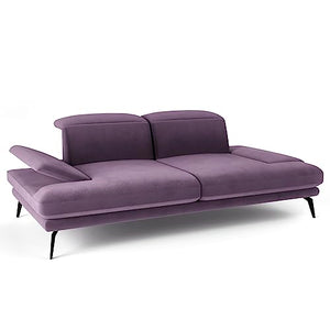 Siblo Canape 2 Places - Deli 2 Collection Meubles de Salon - Confortable Canapé Convertible - Canapé 2 Places - Violet - 215x112x83 cm