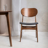 HOMLA Chaise marron Nergu, 46 x 54,2 x 80 cm