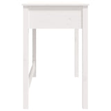 LAPOOH Bureau avec tiroirs Blanc 100x50x78 cm Bois Massif de pin,Bureau avec Rangement,Rangement Bureau,Bureau d'angle