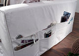 MASSIVMOEBEL24.DE Canapé Profondeur XXL 240x144x95cm (Blanc) - Hampton
