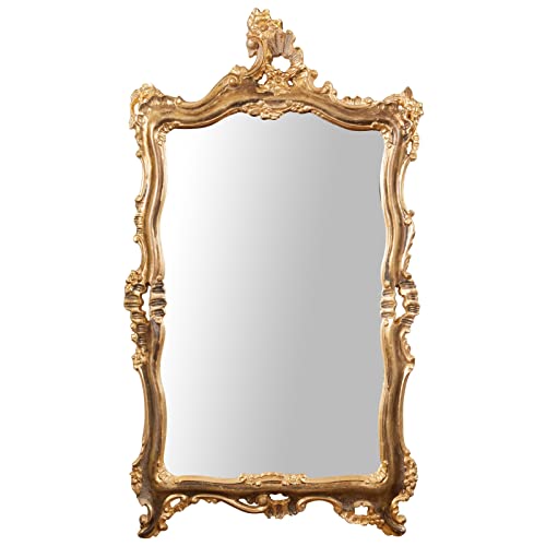 Miroir Vintage 120 x 75 cm | Miroir Mural Salle de Bain et Chambre à Coucher | Miroir Baroque