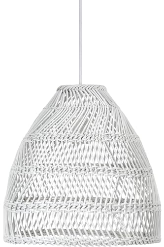 Suspension en rotin PR Home Maja Blanc 45 cm E27