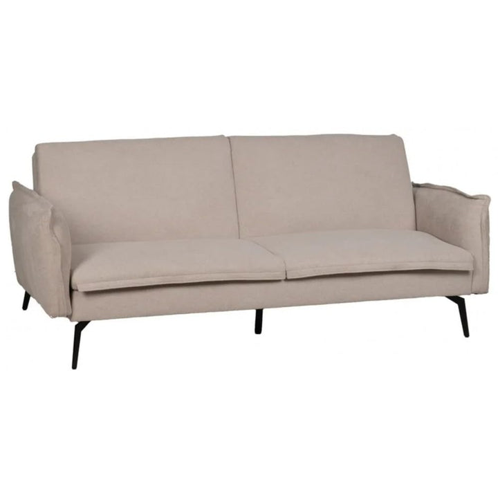IXIA - Canapé-Lit Beige Tissu Lin Pied métal 214cm IXIA - Canapé-Lit Beige Tissu Lin Pied métal 214cm