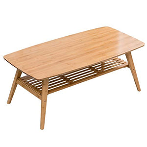 GELISURE Tables Basses Tables De Canapé Table Basse Table De Baie Vitrée Européenne Table De Plancher en Bois Massif Rectangulaire Petite Maison Simple Table Basse Japonaise Meubles De Salo