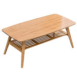 GELISURE Tables Basses Tables De Canapé Table Basse Table De Baie Vitrée Européenne Table De Plancher en Bois Massif Rectangulaire Petite Maison Simple Table Basse Japonaise Meubles De Salo