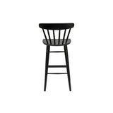 Miliboo Tabouret de Bar Vintage à barreaux Noir Mat H65 cm Daria