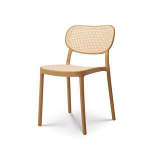 Kosmi Chaise de Salle à Manger Moutarde Style Vintage