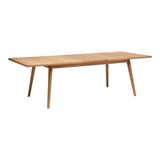 Table à Manger Extensible Digha - L.200-250 - Naturel - Bois - Atmosphera créateur d'intérieur