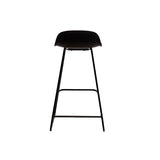 Miliboo Tabourets de Bar Design Noirs H65 cm (Lot de 2) Ella