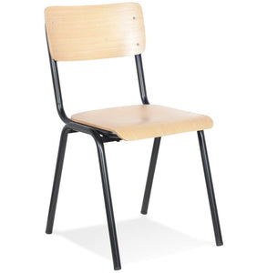 KADIMA DESIGN Parvati Classique Chaise avec Dossier Bois Clair (Natural) 49,5 x 59 x 83