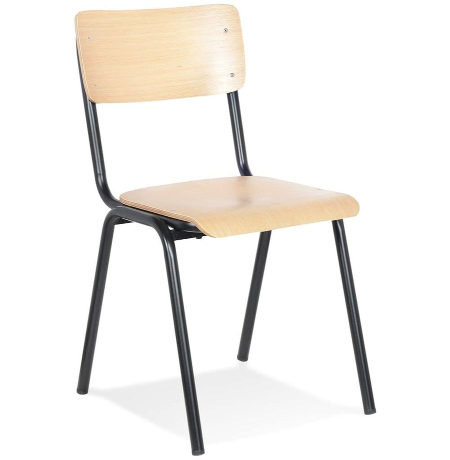 KADIMA DESIGN Parvati Classique Chaise avec Dossier Bois Clair (Natural) 49,5 x 59 x 83