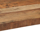 CKioict Table Basse Rustique en Bois Massif Récupéré Rectangulaire avec Finition Texturée et Structure Robuste pour Salon Décoration