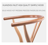 Lan Xin-JP Chaise de Bureau, Chaises de Salle à Manger en Bois Nordique Wishbone Bras Salon Cuisine Bureau extérieur chaises de Salle à Manger Ergonomique Meubles de Maison de Luxe(S)