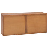 vidaXL Meuble TV en Bois Massif de Teck 90 x 30 x 40 cm