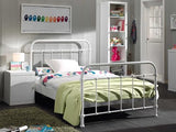 Vipack NYBE1214 Bed, Metal, White, 211,2x128x112 cm