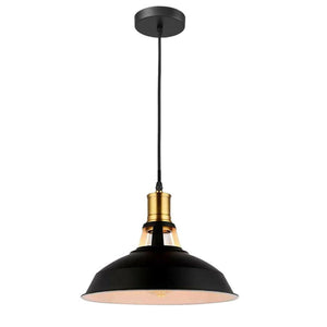 E27 Métal Noire Retro Suspension Luminaire E27 Suspension Eclairage de Plafond Vintage Plafonnier Suspension E27 Plafonnier Lampe