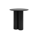 Miliboo Table d'appoint Design Bois Noir L44 cm Hollen