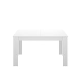 Dmora Caladora, Console Extensible Multipositions, Table à Manger avec rallonge, 140/190 x 90 x 77 cm, Blanc