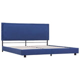 WSJHUHK Meubles, lits et accessoires, lits et cadres de lit, cadre de lit sans matelas, tissu bleu, 150 x 200 cm, King Size