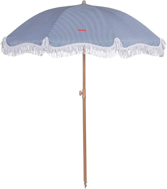 Flamingueo Grand Parasol, Plage, Piscine, Jardin Extérieur, Hauteur et Orientation Réglables, Protection UPF 50+, Polyester, Sac de Transport, 210 x 180 cm