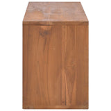 vidaXL Meuble TV en Bois Massif de Teck 90 x 30 x 40 cm