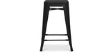 Iconik Interior Tolix Style Tabouret de Bar - Design Industriel - Acier Mat - 60cm - Nouvelle édition - Stylix Vert