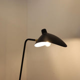 Alpinaluz Lampadaire trépied avec écran orientable - Design avant-gardiste en aluminium noir mat, culot E27, 160 cm, éclairage intérieur pour salon ou studio
